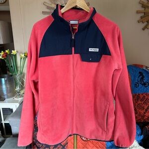 Columbia Coral and Navy Performance Jacket